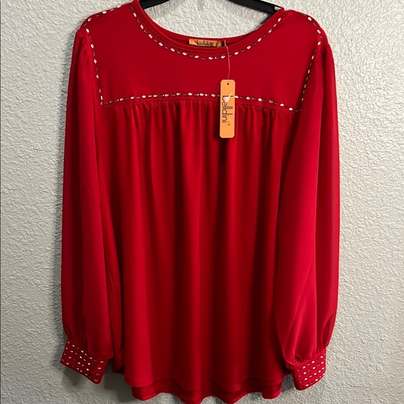 Belldini Red Women's Top size 2X NWT - Picture 1 of 6